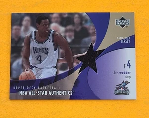 2002-03 Upper Deck Chris Webber All-Star Authentics GAME USED Jersey - Picture 1 of 2