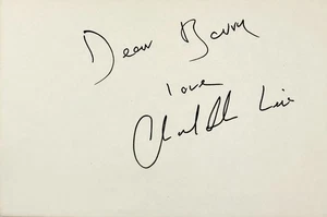 CHARLOTTE LEWIS Autogramm signed 4x6 Karteikarte Embrace of the Vampire PIRATEN - Bild 1 von 6