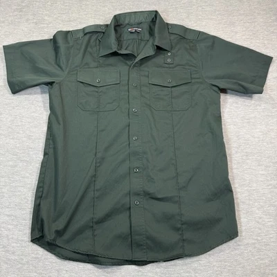 511 Tactical Shirt Men L Green Short Sleeve Utility Uniform Workwear Tall - Image 1 of 4
