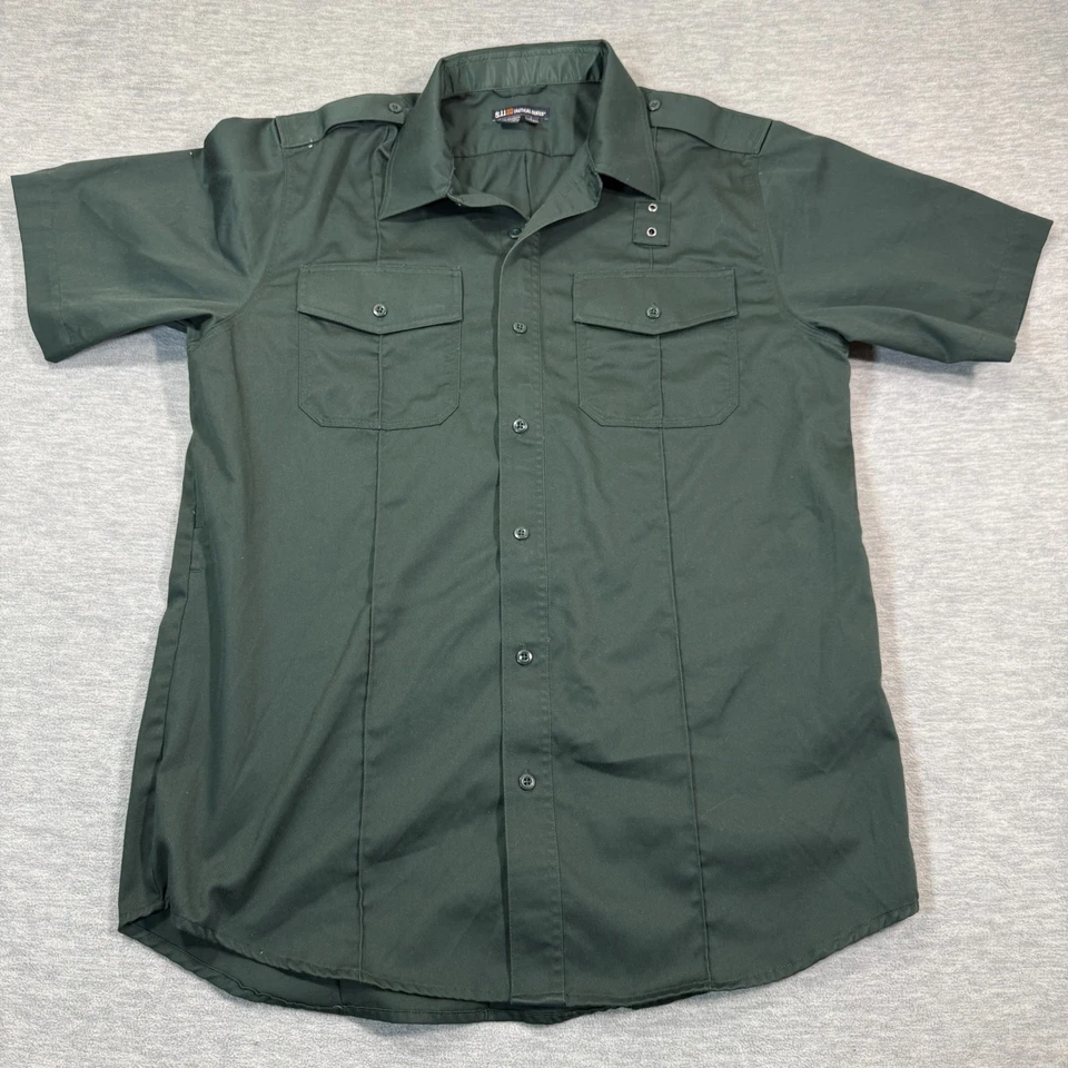 511 Tactical Shirt Men L Green Short Sleeve Utility Uniform Workwear Tall - Image 1 of 4