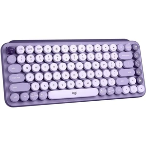 Logitech POP Keys Mechanical Wireless Keyboard w/ Customizable Emoji Keys Cosmos - Picture 1 of 6