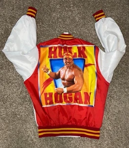 Vintage 1990 WWF Hulk Hogan Fanimation Jacket Wrestling Titan Sports Men MEDIUM - Picture 1 of 10