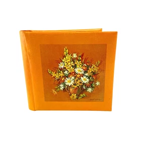 American Greetings Vintage Mini Floral Photo Album Holds 20 3.5x3.5 in. Photos - Picture 1 of 6