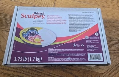 Argila original para forno Sculpey, 3,75 lb, branca - Imagem 1 de 3