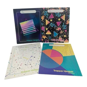 Mead Trapper Keeper Portfolio Ordner 4 Stück Retro - Bild 1 von 6