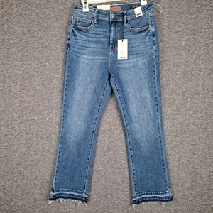 Judy Blue High Waist Medium Wash Kick Flare Denim Jeans 88981 7/28 NWT - Picture 1 of 17