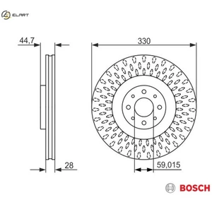 2x BRAKE DISC 0 986 479 648 FOR LANCIA 939 B1.000 1.7L 4cyl DELTA III - Picture 1 of 9