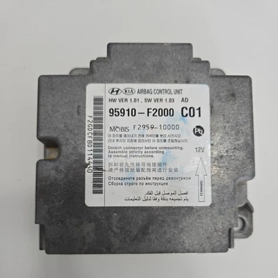 2017-2018 Hyundai Elantra SRS Bag Control Unit OEM - 95910-F2000 - Image 1 of 4