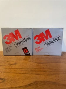 Two Sealed Boxes 3M Diskettes 00234 & 12100 5 1/4 Inch 10 Discs Per Box - Afbeelding 1 van 11
