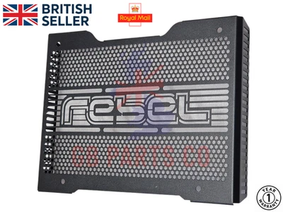 Radiateur Housse Protection Grille pour Honda CMX1100 Rebel 2021-2025 Alu Noir - Photo 1/4