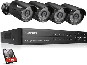 FLOUREON 8CH 1TB 5in1 AHD IP HD DVR 1080P 2MP Home Security Camera System Kit - Picture 1 of 9