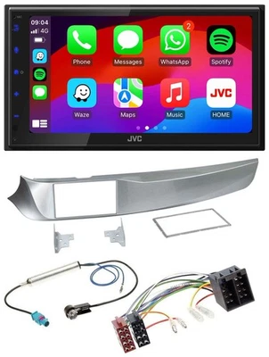JVC Bluetooth 2DIN MP3 DAB USB Autoradio für Alfa Giulietta 05/2010-10/2013 silb - Bild 1 von 4