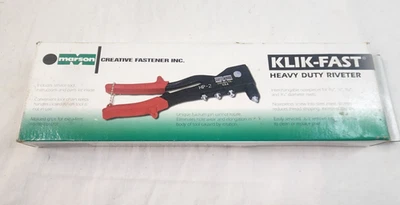 Заклепочный пистолет Marson Klik Fast HP-2 сверхпрочный с красной рукояткой - Изображение 1 из 4