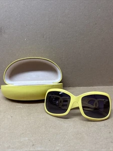 Dolce & Gabbana Women's Yellow Rectangle Sunglasses DC26323 with hard case - Picture 1 of 6