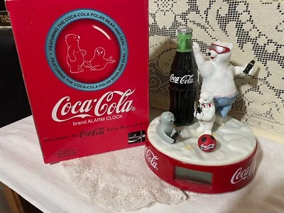 COCA COLA POLAR BEAR & SEAL ALARM CLOCK, c. 1999, Box - Image 1 of 4