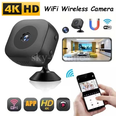 Mini-Kamera 4K HD Überwachungskamera Außen WiFi Magnetische Nachtsicht Camera - Bild 1 von 4