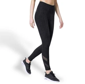 Mondetta Small Leggings Performance Luxury Women's Mesh Calf Athletic 26 inseam - Picture 1 of 14