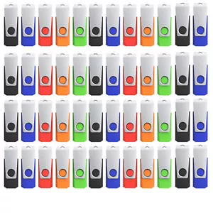 Kootion 5/10/100 pezzi 2 GB USB 2.0 metal swivel flash unità USB memory stick - Foto 1 di 20