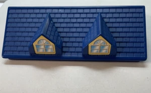 Lincoln Logs Vintage Plastic Blue 2 Dormer Roof 7.75" #87022341 Accessory - Picture 1 of 10