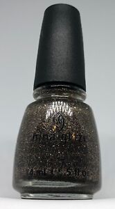China Glaze Nail Polish CG in The City 990 Sheer Pewter Silver Glitter Lacquer
