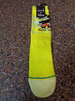 Calcetines Stance X Disney Mickey Mouse Dillon Froelich Grandes Crew (9-13) Lima Nuevos con Etiquetas Foto 1 de 4
