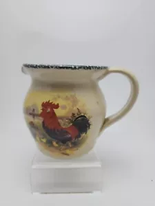 JARRA CASEY POTTERY HECHA A MANO MARISCAL DE ESTADOS UNIDOS, GALLO DE TEXAS GALLINA POLLITO - Imagen 1 de 6