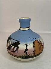 Vintage Native American Pottery Vase Signed Southwestern Style