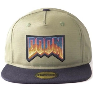 Difuzed Unisex Adult Retro Logo Eternal Doom Adjustable Baseball Hat Cap Green - Picture 1 of 3