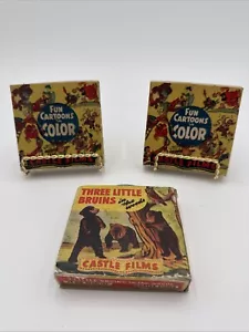 Castle Films -Pincushion Man Mary’s Little Lamb Three Little Bruins 16mm Films - Picture 1 of 4
