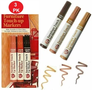 3Pcs Furniture Touch up Markers Remove Scratches Laminate Wood Floor Repair Pen - Picture 1 of 9