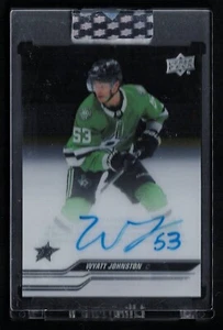 Autógrafo de corte transparente UD Upper Deck 2023-24 #CC-WJ Wyatt Johnston - Imagen 1 de 1