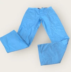 Johnnie O Pantaloni Uomo 34x34 Blu Chino West Coast Prep Golf NUOVO - Foto 1 di 11