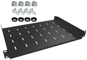 1 HE Trägereinschub 35 cm Wanne Rackwanne 19" Rackablage Fachboden Rack Boden - Picture 1 of 10