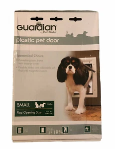 Guardian by PetSafe SMALL Plastic Pet Door 1 to 15 lbs Magnetic Close Paintable - Picture 1 of 2