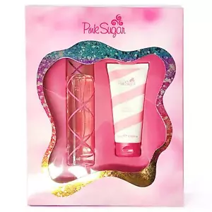 AQUOLINA COFANETTO PINK SUGAR CON PROFUMO EDT 100ML E GLOSSY SHOWER GEL 100ML - Foto 1 di 1