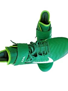 Nike AQ3209-300 Alpha Menace Pro 2 Mid Green Bianco Uomo Taglia 10 Tacchetti Ottime - Foto 1 di 10