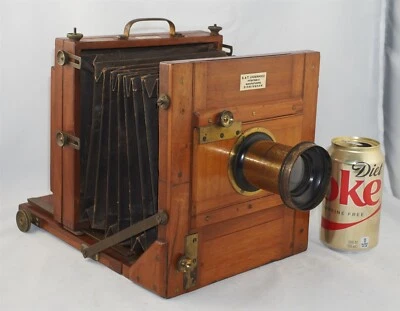 E. T. Underwood 5x7 The Instanto Tailboard Camera w/ Bohmke Brass Lens - Image 1 of 4