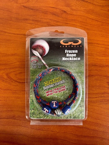 MLB Frozen Rope Necklace Texas Rangers Factory Sealed New In Package Cover