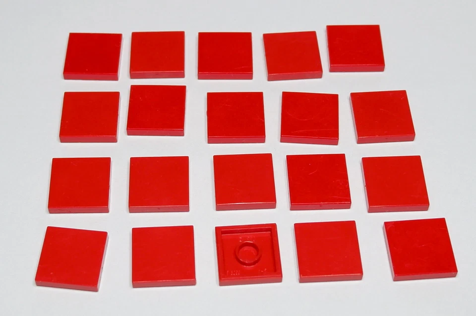 LEGO 20x 3068 Tile 2x2 Fliese Kachel rot - Bild 1 von 1