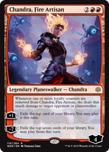 MTG - Chandra, Fire Artisan - War of the Spark - NM, English Magic FLAT RATE SHI - Image 1 of 1