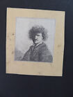 David Deuchar etching reverso RembrandtB001 SelfPortrait curly hair white collar