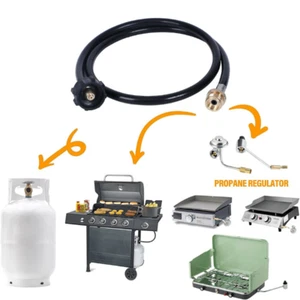 4FT Propane 1lb to 20lb Adapter Hose Converter for QCC1 / Type1 Tank,Gas Grill - Picture 1 of 8