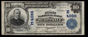 1902 $10 F NAT BANK OF SCOTTDALE PA - Picture 1 of 3