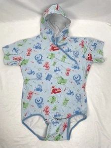 Tykables Snappies Adulto Pequeño Azul Vehículos de Construcción Camiseta Sudadera con Capucha ABDL - Imagen 1 de 5