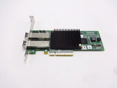 HP 697890-001 Emulex LPE12002 82E 8GB Dual Port PCI-E LP HBA Adapter AJ763 - Image 1 of 2