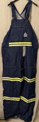 Bulwark FR Bib Overall w/ Reflective Trim Flame Resistant Sz 42 - 37U NWT - Image 1 of 4