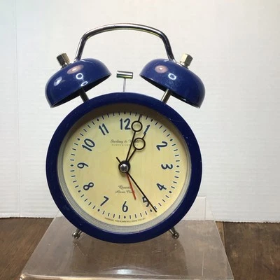 Sterling & Noble clock & company double bell alarm clock(works) Quartz - Image 1 of 4
