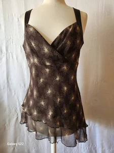 Nine West Starburst Damen-Tanktop braun Größe 8 - Bild 1 von 16