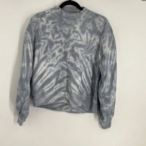 Abercrombie Fitch Soft AF Tye Dye Cloud Boxy Crop Sweater Women’s Size Small 504 - Picture 1 of 6