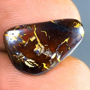 4,25 ct ausgefallene Form (16 x 11 mm) mehrfarbiger australischer Koroit Boulder Opal - Bild 1 von 1